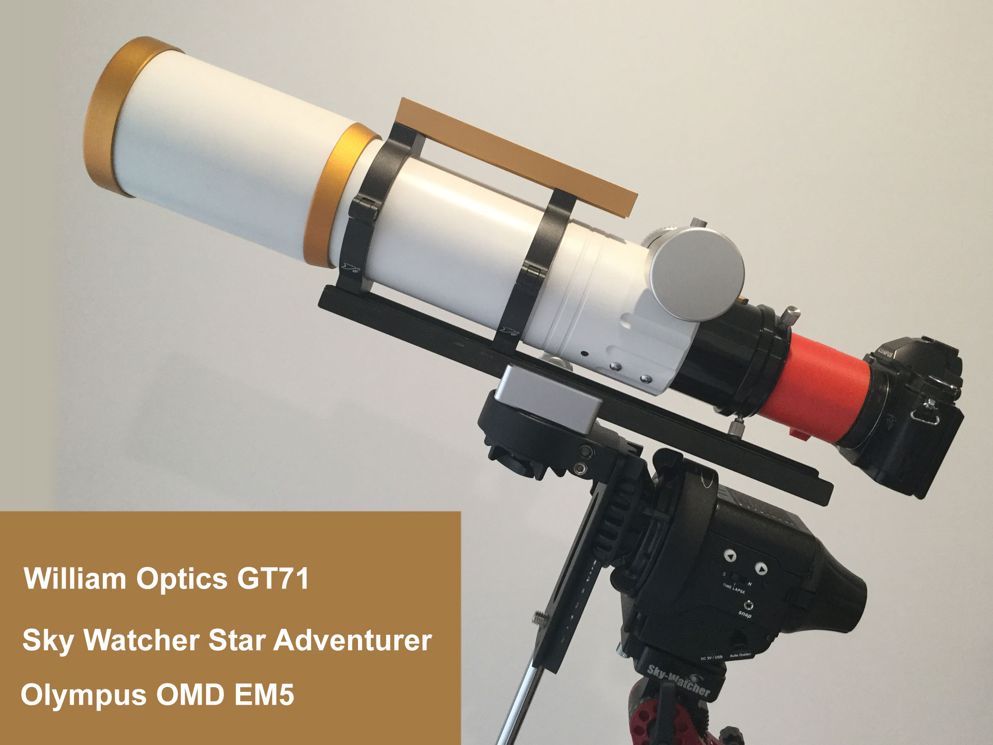 Fusion360 3d printed astrophotography extension tube omd em5 